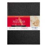 Alpha Series carnet rembordé rigide 62F A4 150g - Blanc