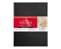 Alpha Series carnet rembordé rigide 62F A4 150g - Blanc