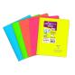 Carnet reliure intégrale enveloppante Koverbook Neon A5 160 pages ligné couverture polypropylène opaque - Assortis