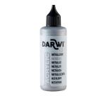 Darwi Flacon de 80 ml de Peinture Acrylique Universelle Métallique - Argent