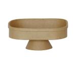 Plateau sur pied rectangulaire 16x14x7cm - Kraft