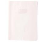 Protège-cahiers grain losange PVC 18/100ème avec porte-étiquette 17x22 cm