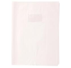 Protège-cahiers grain losange PVC 18/100ème avec porte-étiquette 17x22 cm