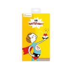 Cartes d'invitation, Super heros - Jaune