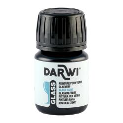 DARWI Flacon de 30 ml de Peinture sur Verre - Bleu