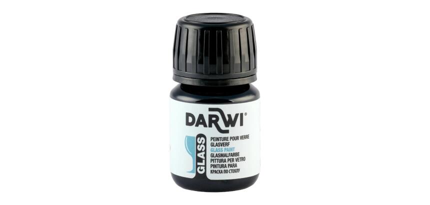 DARWI Flacon de 30 ml de Peinture sur Verre - Bleu