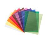 PAPIER VITRAIL, Pochette de 10 feuilles assorties au format 20x30cm - Assortiment
