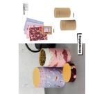 Lot de 2 boîtes à thé avec couvercle refermable - Kraft