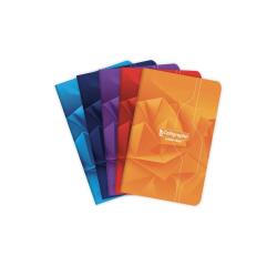 Carnet piqué 7000 9x14 cm 96 pages petits carreaux 70 g - Assortis