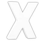 Petite lettre X 12cm - Blanc