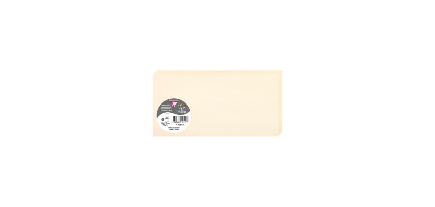 Paquet de 25 cartes pliées Pollen 106x213mm 210g/m²