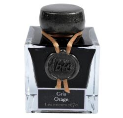 Encre 1670 à paillettes dorées 50ml - Gris orage