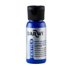 DARWI Flacon de 50 ml de Peinture Textile Opaque - Bleu outremer
