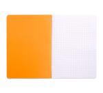 Cahier piqué Rhodia Classic 21x29,7 cm 96 pages petits carreaux 5x5 non détachables 80g - Orange