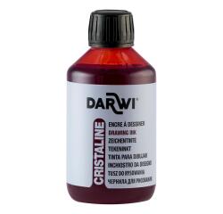 DARWI Flacon de 250 ml d'Encre à Dessiner - vermillon