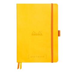Rhodiarama Goalbook souple A5 240 pages petits carreaux 5x5 papier ivoire 90g - Jonquille