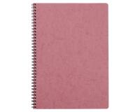 Cahier reliure intégrale Age Bag A4 100 pages petits carreaux - Rose antique