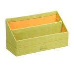 Rhodiarama porte-courrier simili cuir italien 25x10x14 cm - Anis