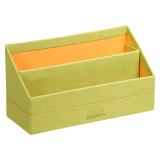 Rhodiarama porte-courrier simili cuir italien 25x10x14 cm - Anis