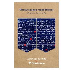 Le Mur des Je t'aime, Set de 2 marque-pages magnétiques 10,5x15,5cm