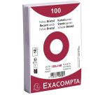 Paquet 100 fiches sous film - bristol dots non perforé - 105x148mm - Blanc