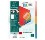 Tabbladen glanskarton 225g met geplastificeerde gekleurde tabs - 5 tabs - A4