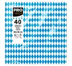 Paquet de 40 serviettes micro-gaufrées ouate décorées 2 plis - 38x40 cm