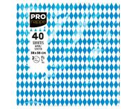 Paquet de 40 serviettes micro-gaufrées ouate décorées 2 plis - 38x40 cm