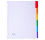 Intercalaires carte blanche 160g - 6 positions - A4+ - Blanc