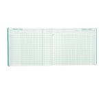 Piqûre Journal de caisse ou banque 27x32cm à tête paresseuse 2 libellés : 6 crédit, 13 débit - 31 lignes - Couleurs assorties