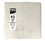 Pak van 40 micro-gekartelde tissue servetten 2-laags - gevouwen 1/8