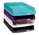 Exacompta Titane Combo Styli Letter Tray, Set of 4 - Assorted colours