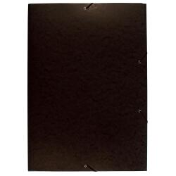 3-flap folder with elastic straps 600gsm hard glazed mottled pressboard - A2 size