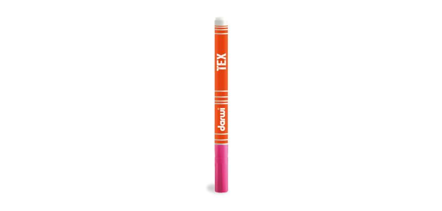 DARWI Marqueur Peinture Textile Pointe Conique Fine 1mm - Rose