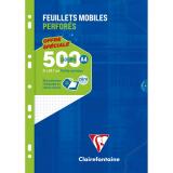 Feuillets mobiles sous étui A4 500 pages perforés petits carreaux