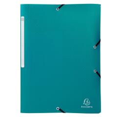 Sammelmappe Okap in Format DIN A4 mit 3 Klappen und Gummizug, aus PP 0 ,5mm