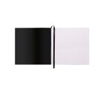 Rhodia Touch Watercolor Book, papier grain fin 100% coton 300g - 15x15 cm 40 pages - Noir