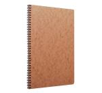 Cahier reliure intégrale Age Bag A4 100 pages petits carreaux - Tabac