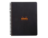 Meeting book Rhodia Classic reliure intégrale 16x21 cm 160 pages imprimées détachables 90g - Noir