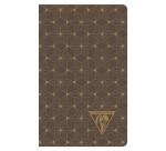 Neo Deco carnet piqûre textile 7,5x12cm 48 pages ligné motifs assortis papier ivoire 90g - Assortis