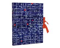 Le Mur des Je t'aime, Carnet rembordé rigide A6 10,5x14,8 cm, 144 pages, uni, fermeture avec ruban