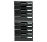 Modulo de clasificación A4 5 cajones - Negro