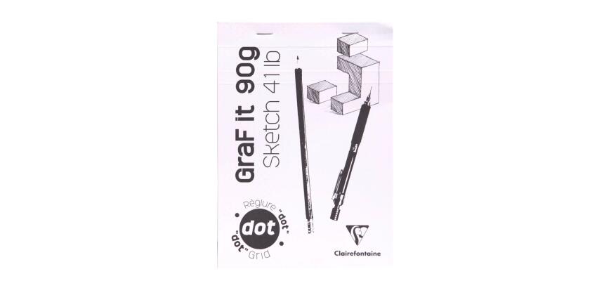GraF'it dot bloc agrafé 80F A5 90g - Aléatoire