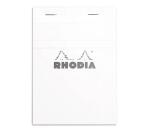 Bloc agrafé Rhodia N°13 10,5x14,8 cm 80 feuillets petits carreaux 5x5 80g - Blanc