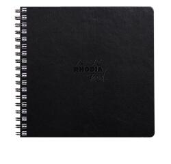 Rhodia Touch Mixed Media Book, papier Paint'On extra-blanc 250g - 21x21 cm, 64 pages - Noir