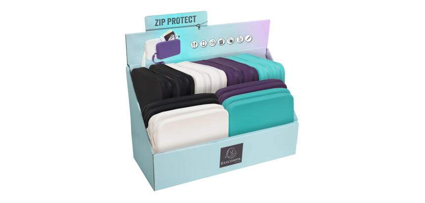 Exacompta Titane Silicone Display Stand, 16 Pockets - Assorted colours