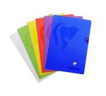 Cahier piqué Mimesys A4 80 pages ligné + marge couverture polypropylène Couleur aléatoire - Assortis