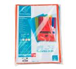 Bolsa de 100 Dossiers con uñero A4 12/100e Polipropileno piel de naranja - Colores surtidos