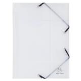 Exacompta Crystal PP Elasticated 3 Flap Folders, A4, Assorted, Pack of 5 - Assorted colours