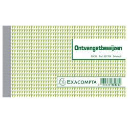 Manifold Reçus 10,5x18cm 50 feuillets double autocopiant Texte en Néerlandais